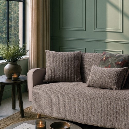 Ριχτάρι Joliet 15 Taupe Olive - Τετραθέσιο 180x350cm