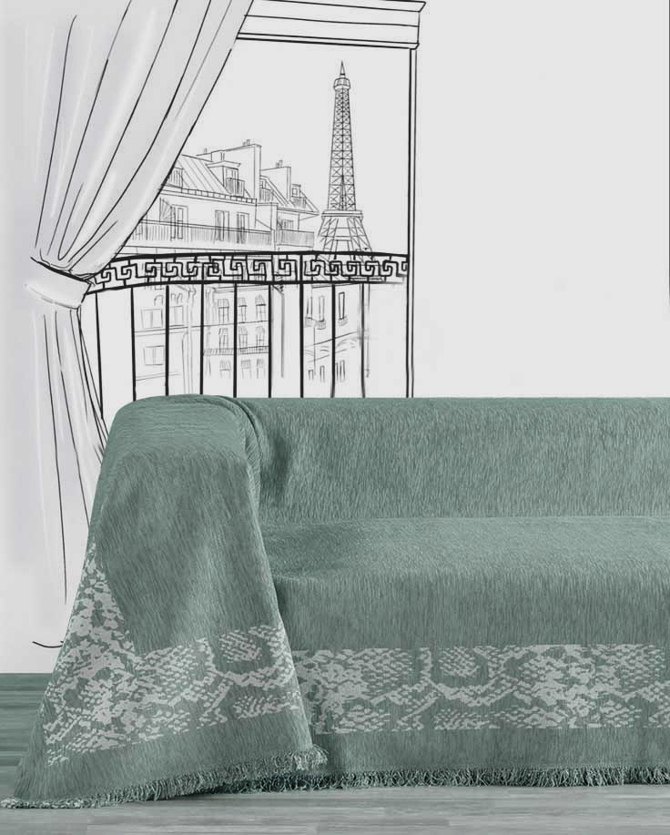 AMAZON3 ΤΡΙΘΕΣΙΟ ΡΙΧΤΑΡΙ  GREY  180Χ300CM 100% CHENILLE