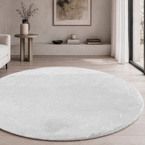 Χαλί Mellow 00 White Ροτόντα - Ροτόντα Φ160 cm