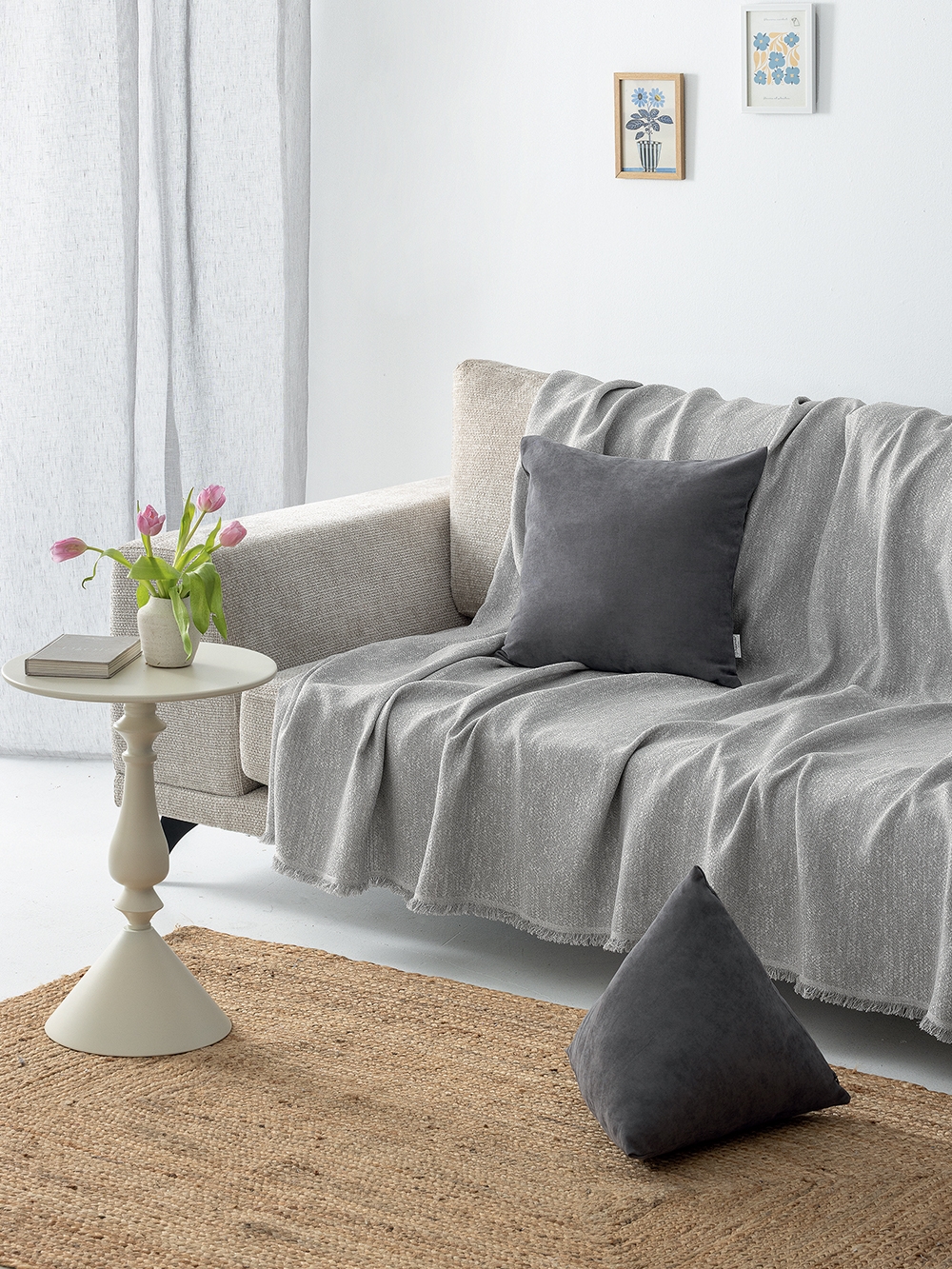 Ριχτάρι Διθέσιου Καναπέ VENO GREY