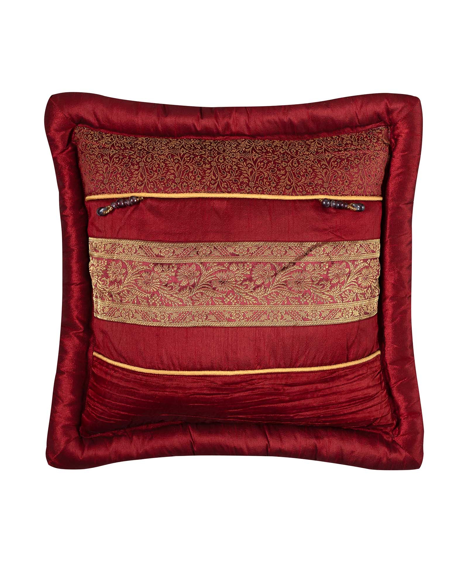 ΜΑΞΙΛΑΡΟΘΗΚΗ (45cm x 45cm)  δάκρυ μπορντώ