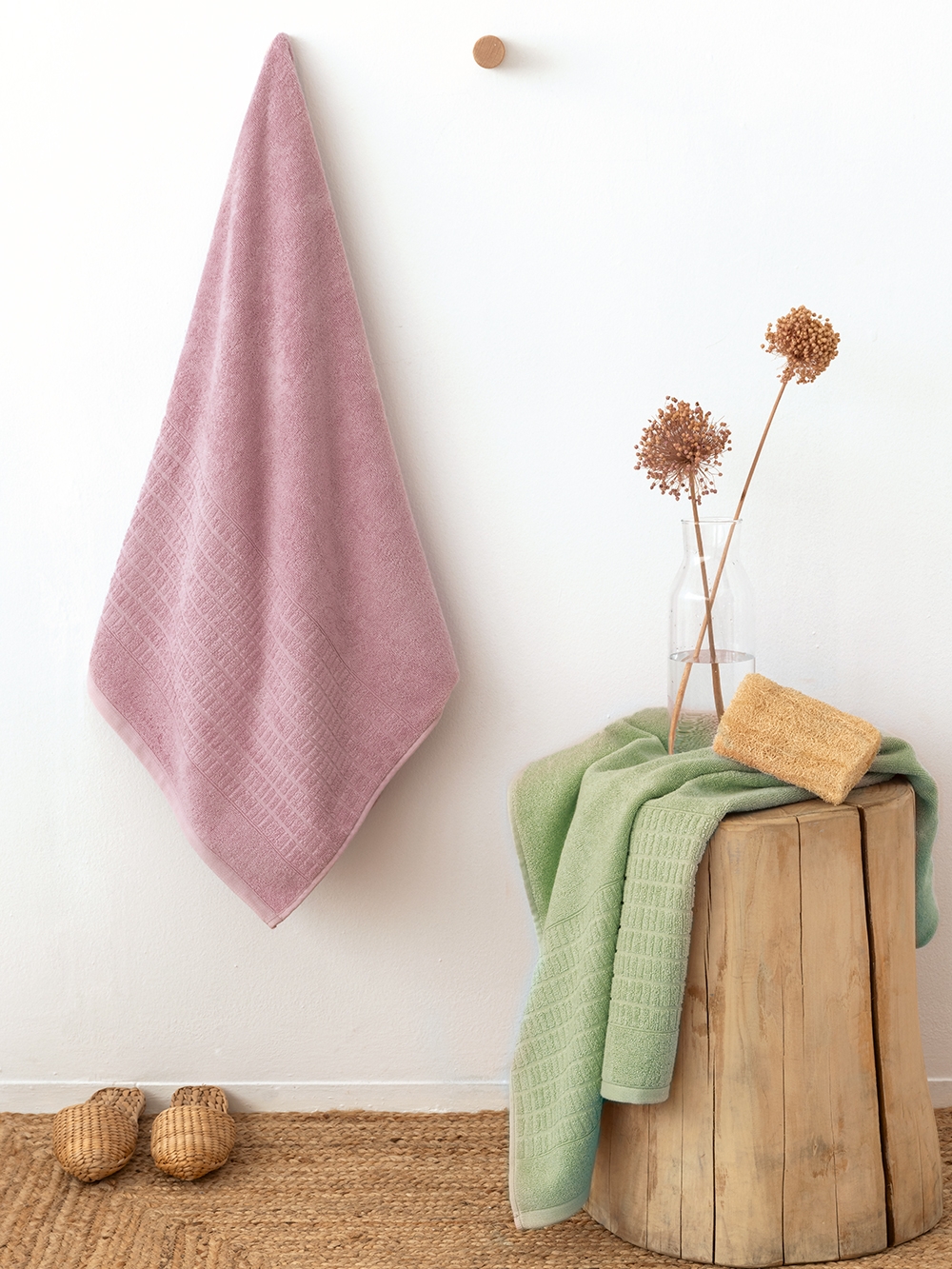 Σετ Πετσετες Towels Collection ROLL PINK