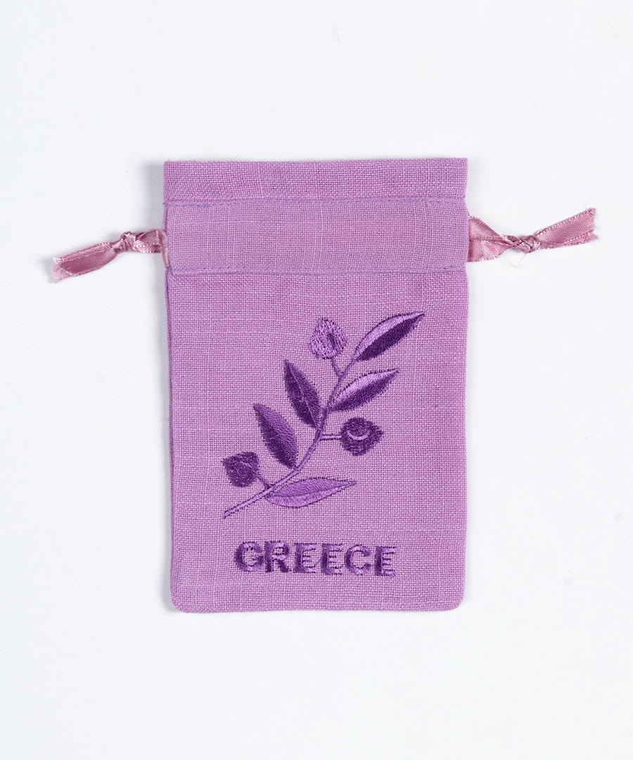 Σαπουνοθήκη (10τμχ) GREECE (9cm x 14cm) λιλά