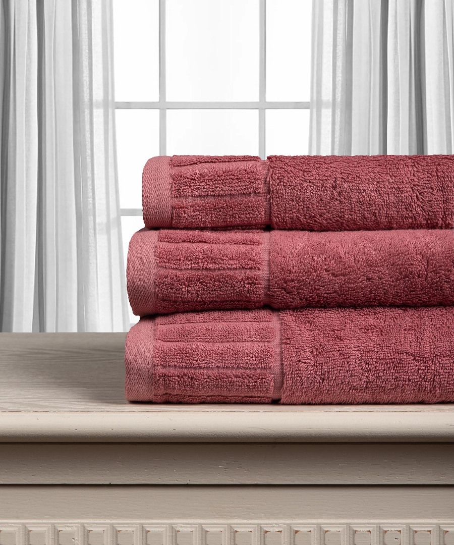 Βαμβακερή πετσέτα ΜΕΛΩΔΙΑ 600gsm (75cm x 150cm)  teracotta