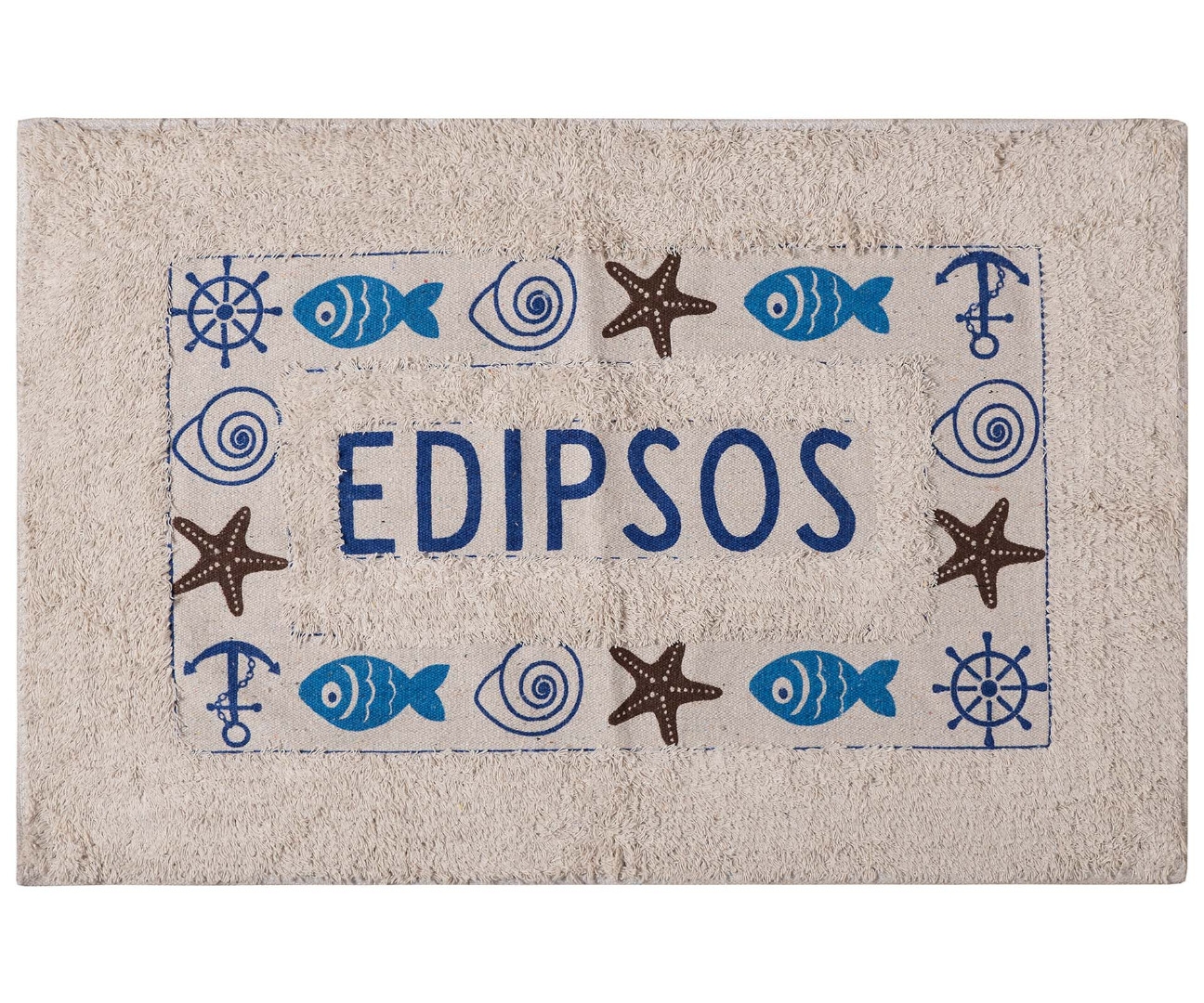 Πατάκι ψάρι EDIPSOS (50cm x 80cm) μπλέ