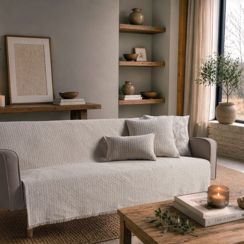 Ριχτάρι Joliet 01 Ivory Pearl - Τριθέσιο 180x300cm