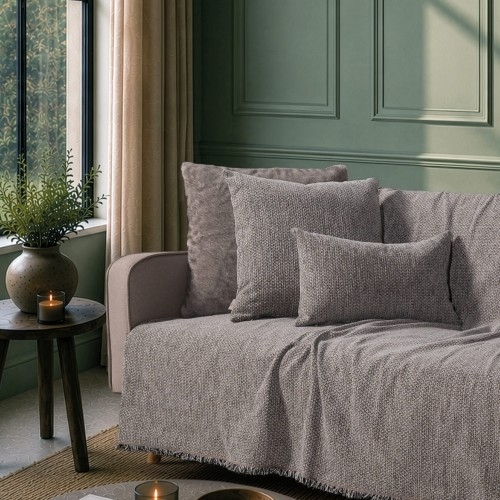 Ριχτάρι Utah 11 Grey - Τετραθέσιο 180x350cm