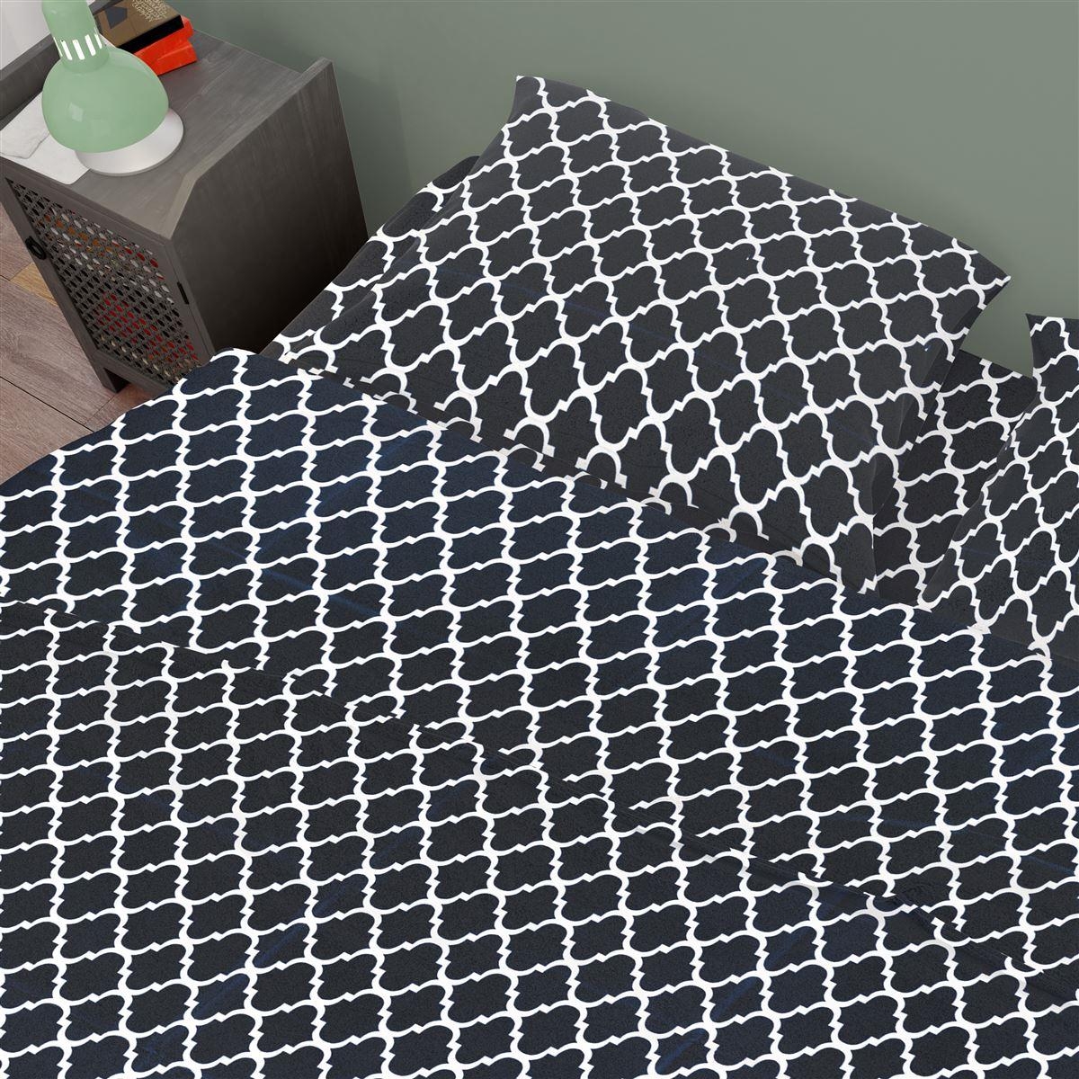 ΣΕΝΤΟΝΙΑ ΕΜΠΡΙΜΕ ΣΕΤ 4 τεμ Windows 175 240X270 Dark blue-White Cotton 100%