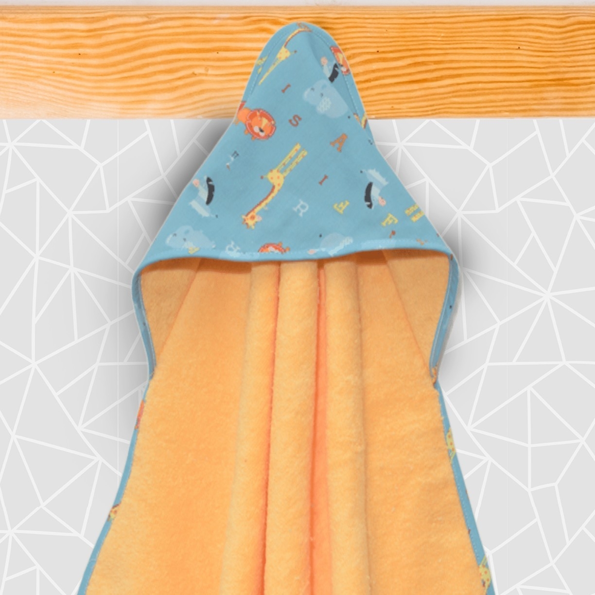 Μπουρνούζι Κάπα 75x75cm 100% Βαμβάκι 450 γρμ/τμ Design 216 Oliver Baby