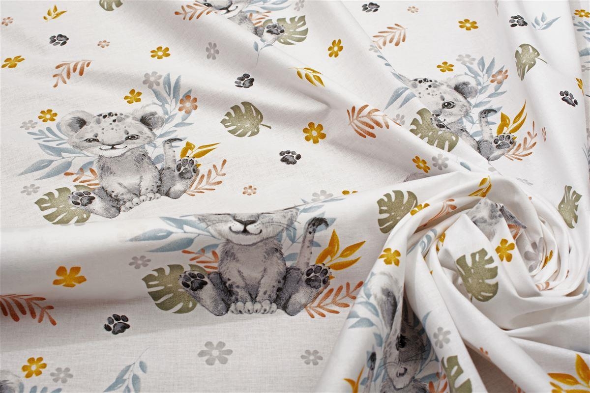 ΣΕΝΤΟΝΙΑ ΕΜΠΡΙΜΕ ΣΕΤ 3 τεμ kids Lion Cub 531 160X240 Grey 100% Cotton