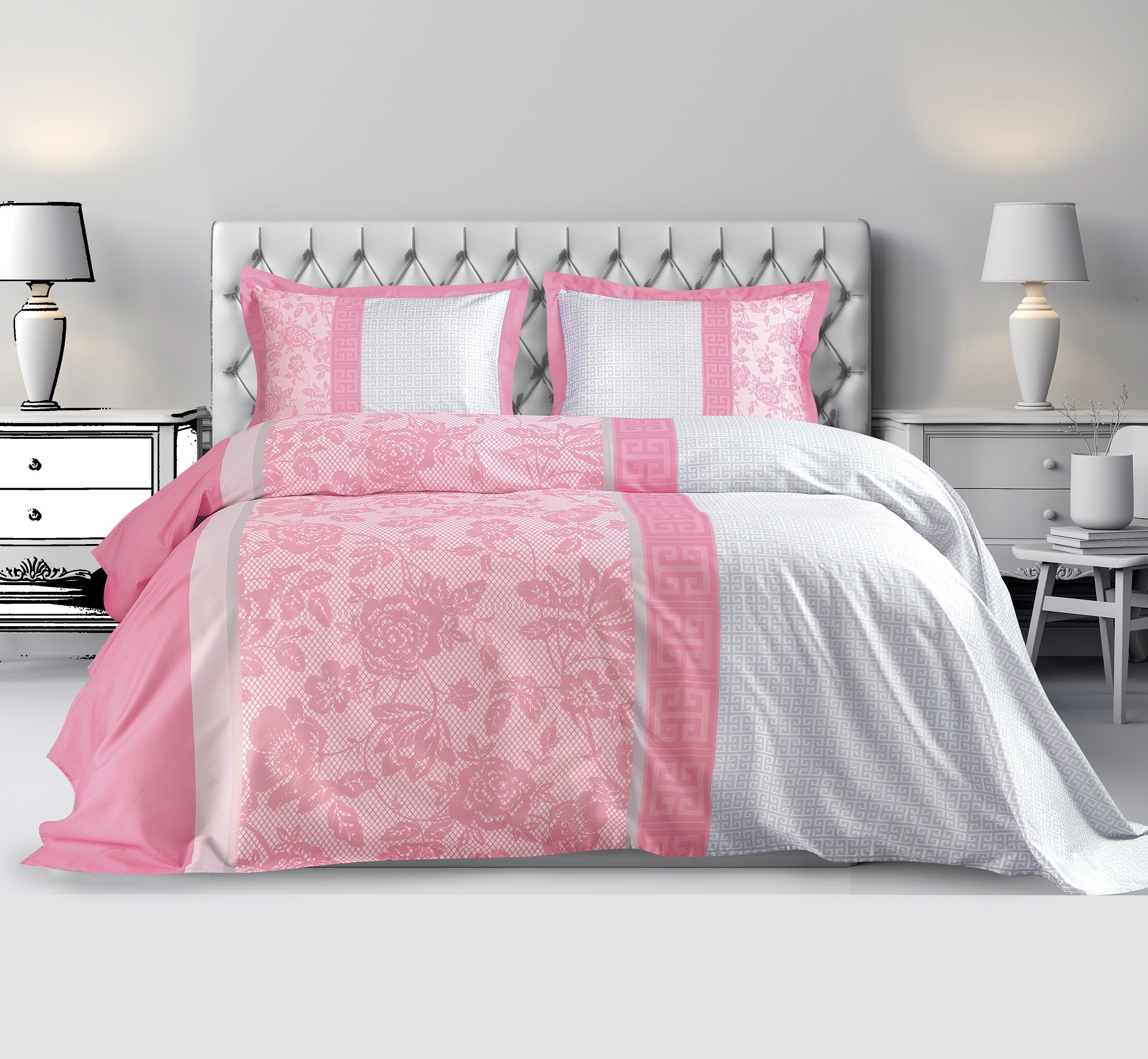 ΠΑΠΛΩΜΑ KING 240Χ250CM 2*50X70CM  AMAZE 100% COTTOSATIN 220TC