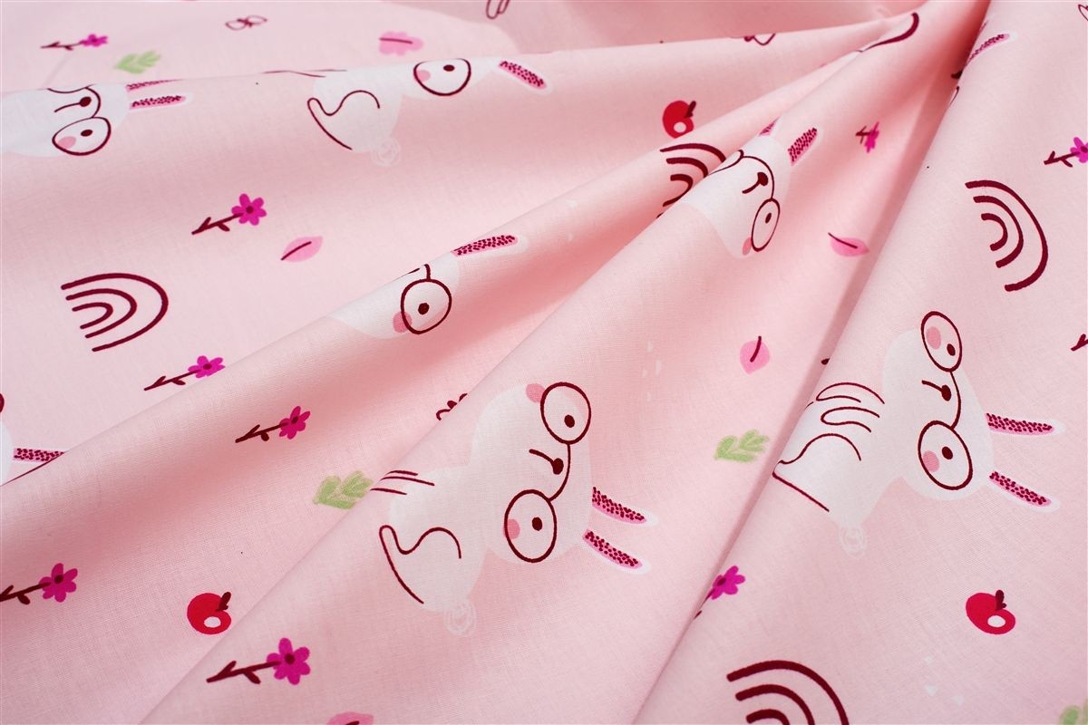 Κατωσέντονο Με Λάστιχο bebe Rabbit Garden 585 0,70X1,40X0,15 Pink 100% Cotton