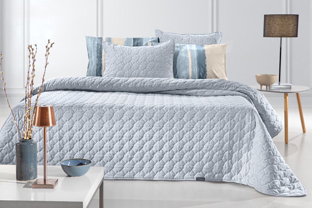 Σετ 2τμχ Κουβερλί Kiara Blue 