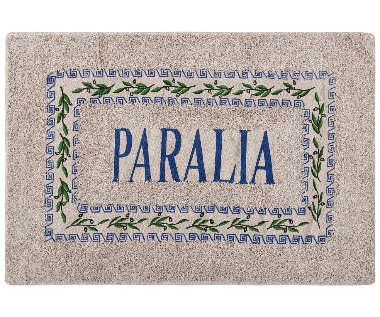 Πατάκι ελιά PARALIA (50cm x 80cm) μπλέ