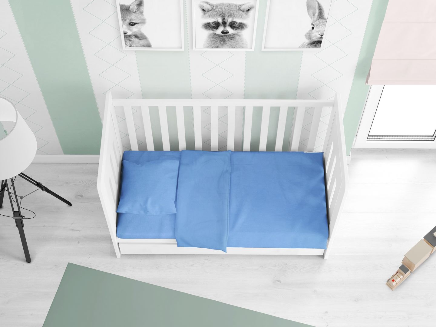 ΠΑΠΛΩΜΑΤΟΘΗΚΗ bebe Solid 498 120X160 Sky blue Cotton 100%