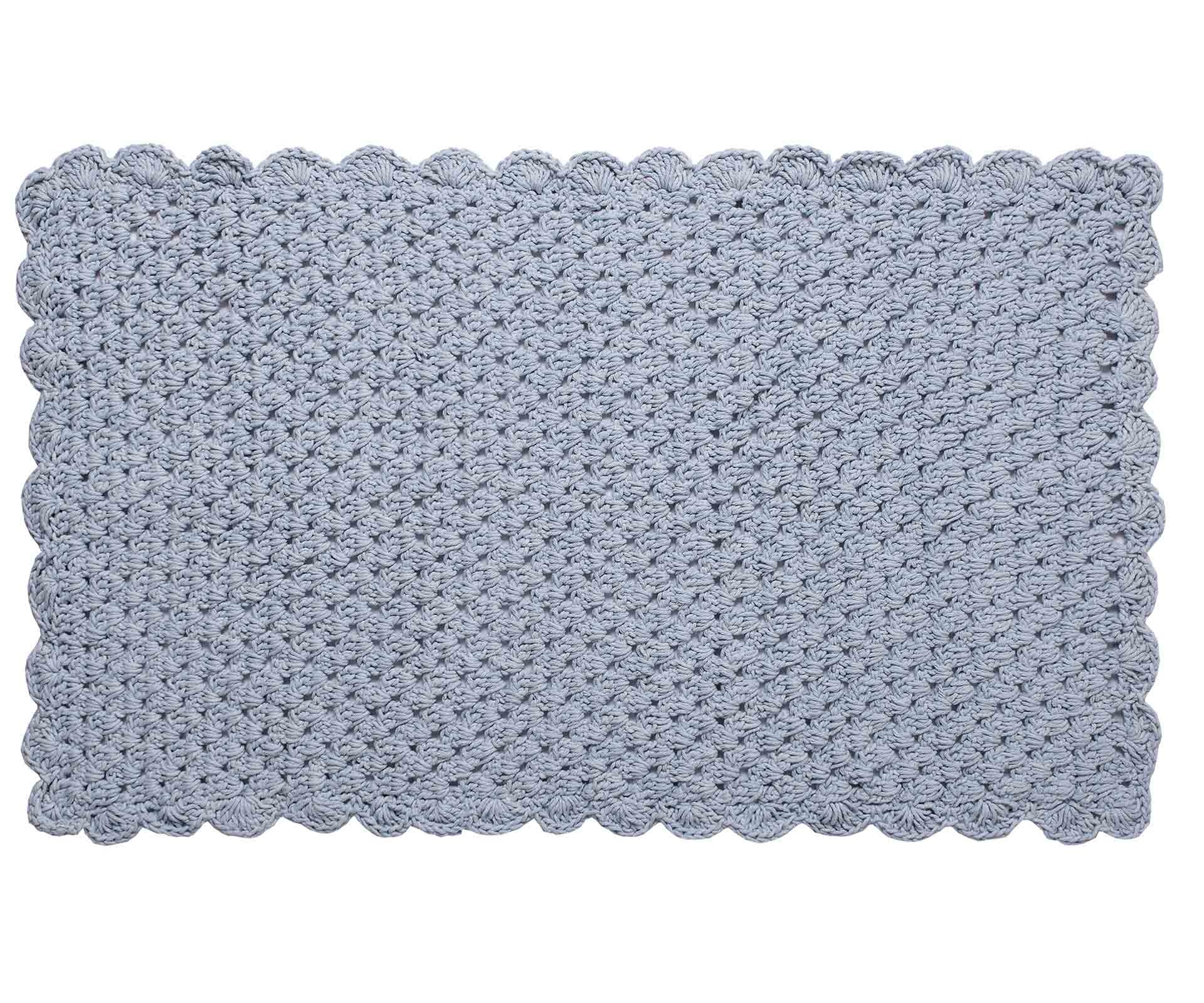 ΠΑΤΑΚΙΑ πλεκτό (70cm x 140cm) σιέλ
