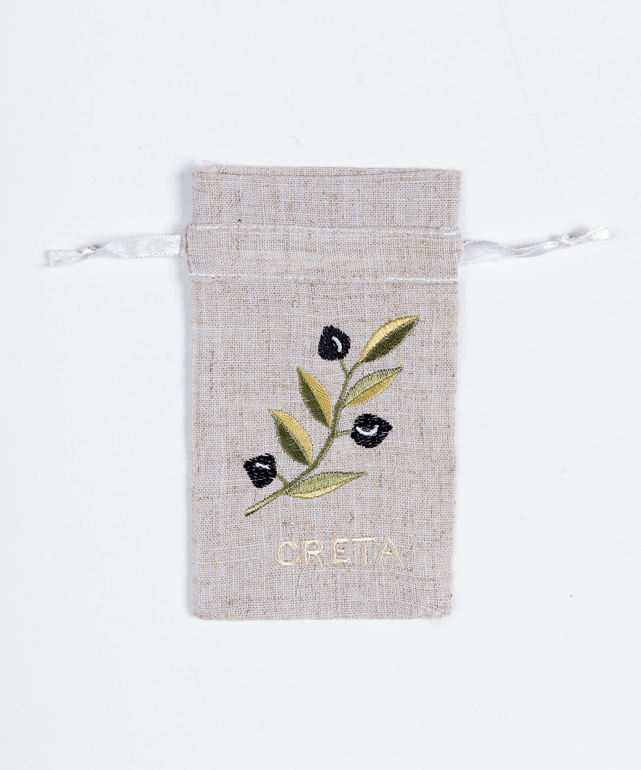 Σαπουνοθήκη (10τμχ) ΚΡΗΤΗ (9cm x 14cm) άμμου με χρώμα
