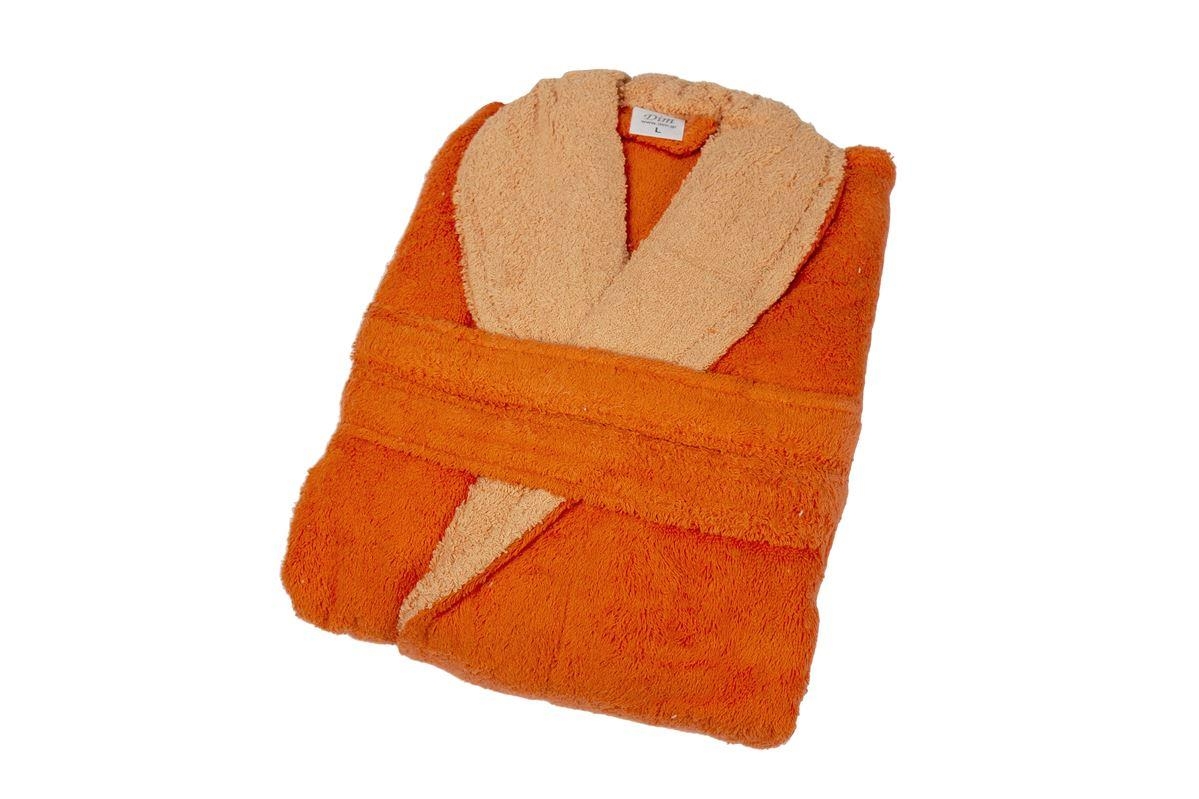 ΜΠΟΥΡΝΟΥΖΙ Cotton 100% L με γιακά Διχρωμο 450 gsm 02 Orange