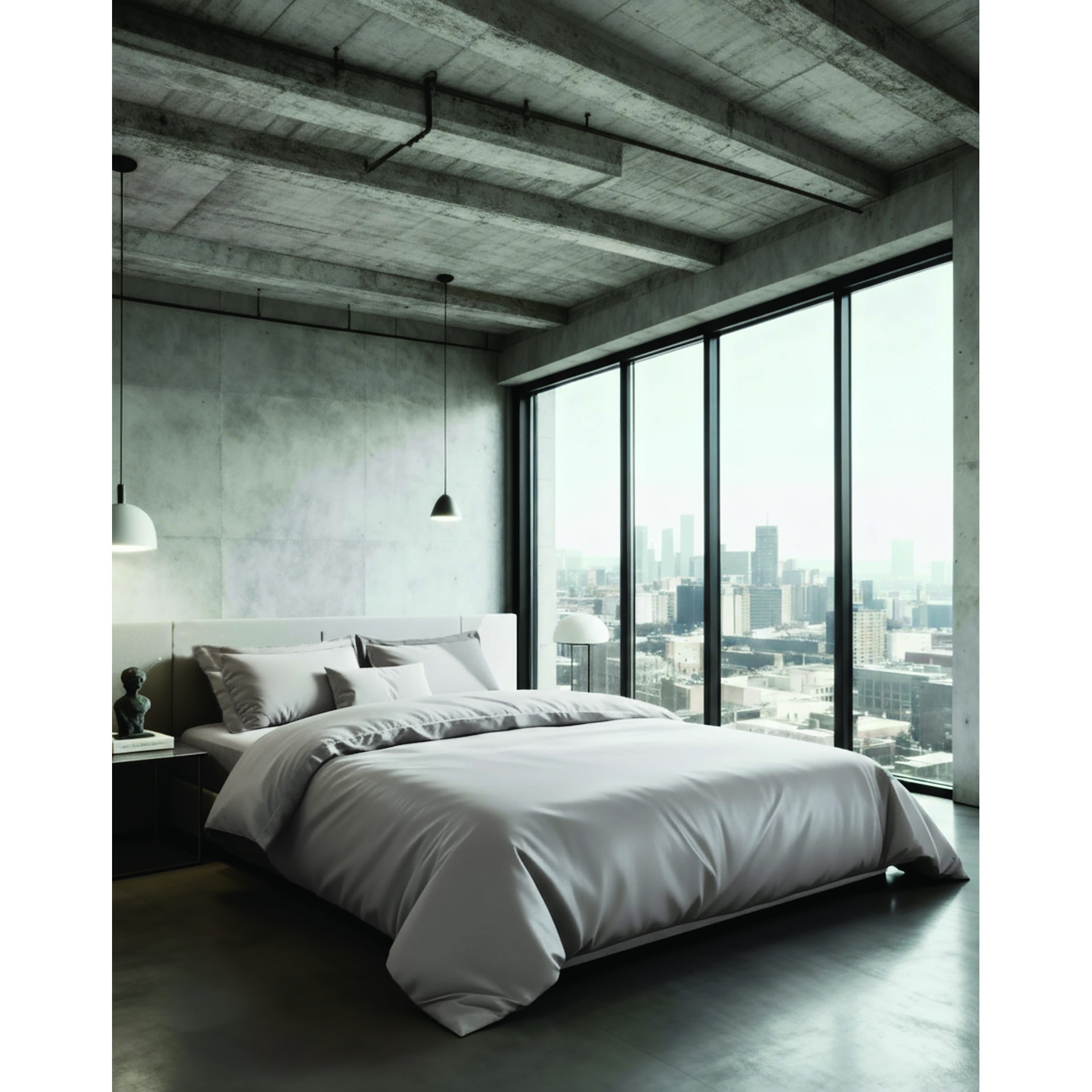 CITY2 SILVER ΣΕΤ ΜΑΞΙΛΑΡΟΘΗΚΕΣ  50Χ70CM  ΟΧFORD 300TC  COTTON SATIN