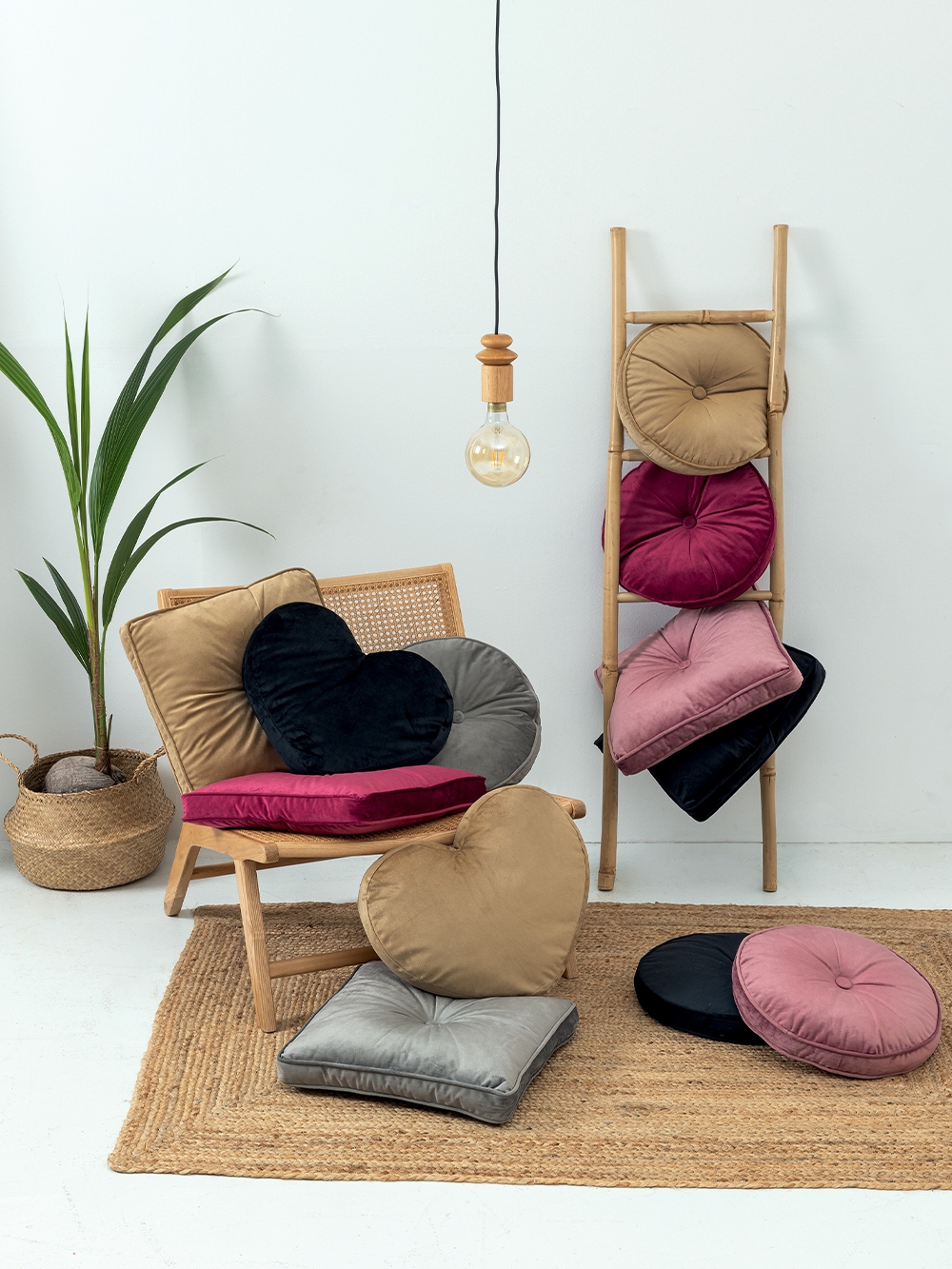 Διακοσμητικό Μαξιλάρι Velvet Feel 45x45 VF807 Μαύρο