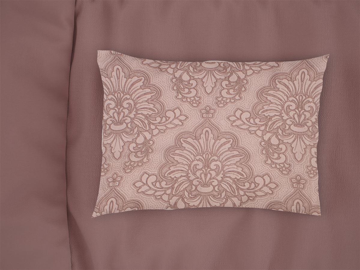 Μαξιλαροθήκη Εμπριμέ Άρτεμις 703 50X70 Dusty Rose 100% Cotton