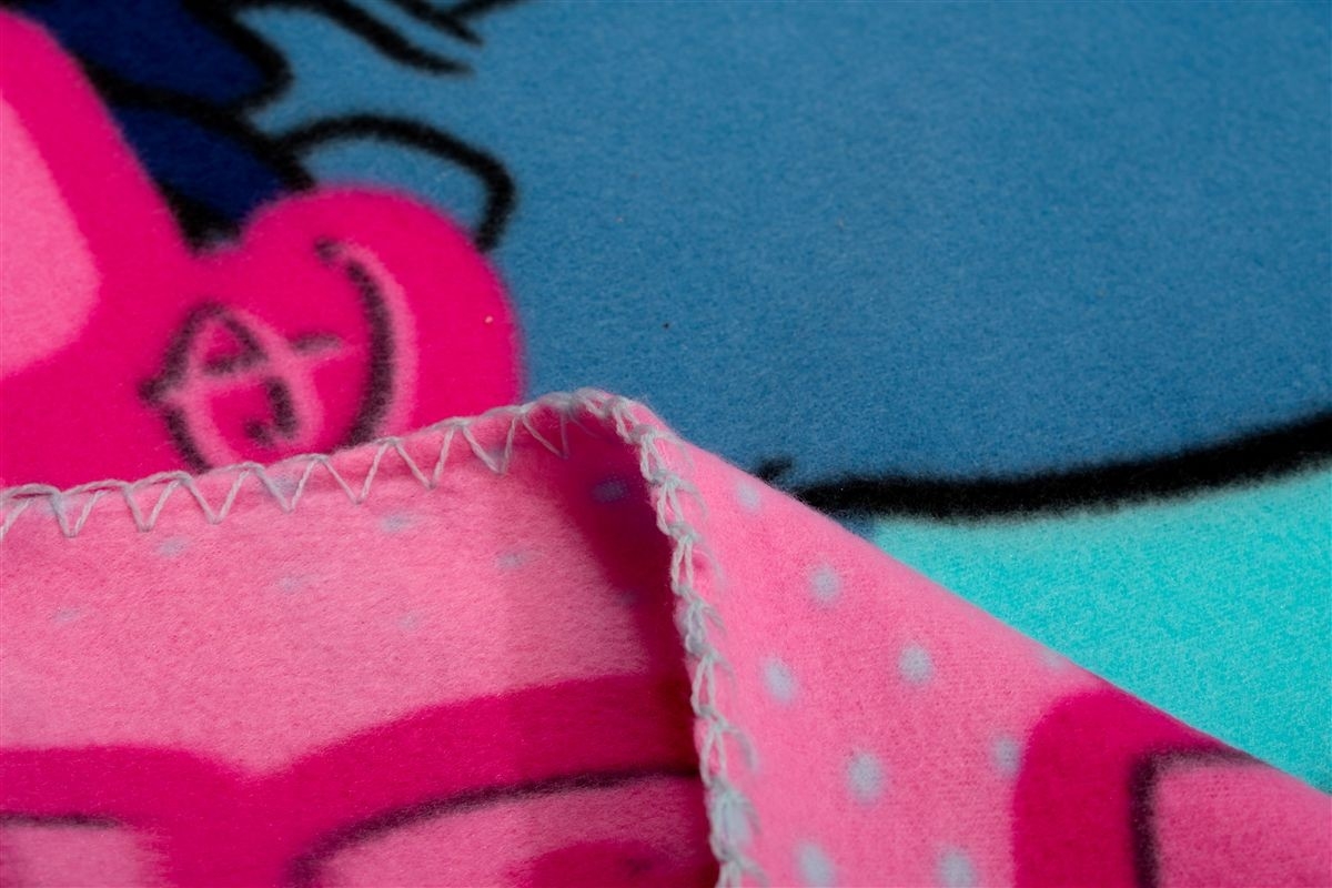 Κουβέρτα Fleece Disney Home Stitch 68 100X140 Ice Blue-Pink 100% Polyester