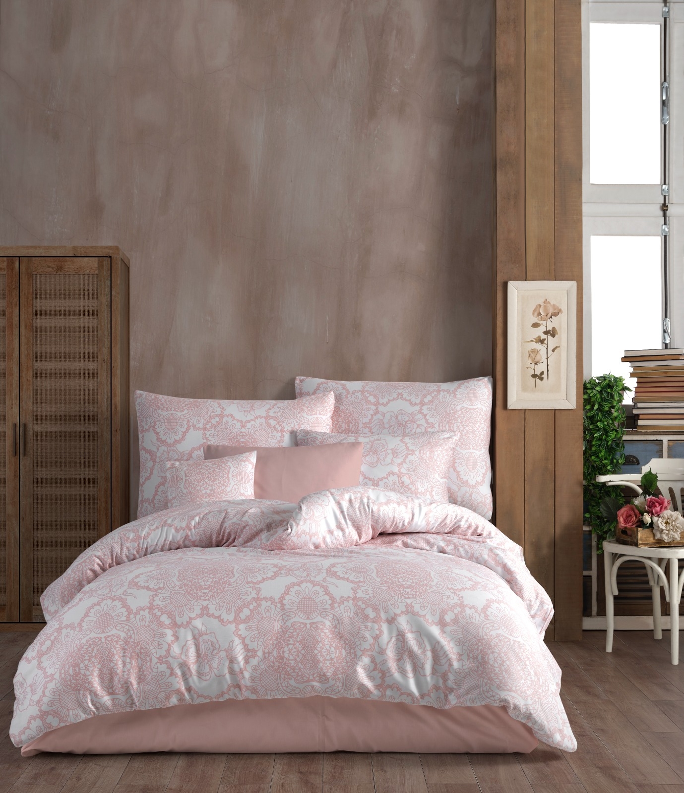 ΝΕΧΤ 3221 LΙSLΕ ΣΕΤ ΚΟΥΒΕΡΤΙΝΑ 100%CΟΤ 225Χ245 ΠΟΥΔΡΑ 3ΤΕΜ