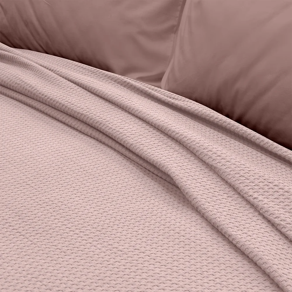 Κουβέρτα King Size(240×260) Πικέ Cocoon Ροζ