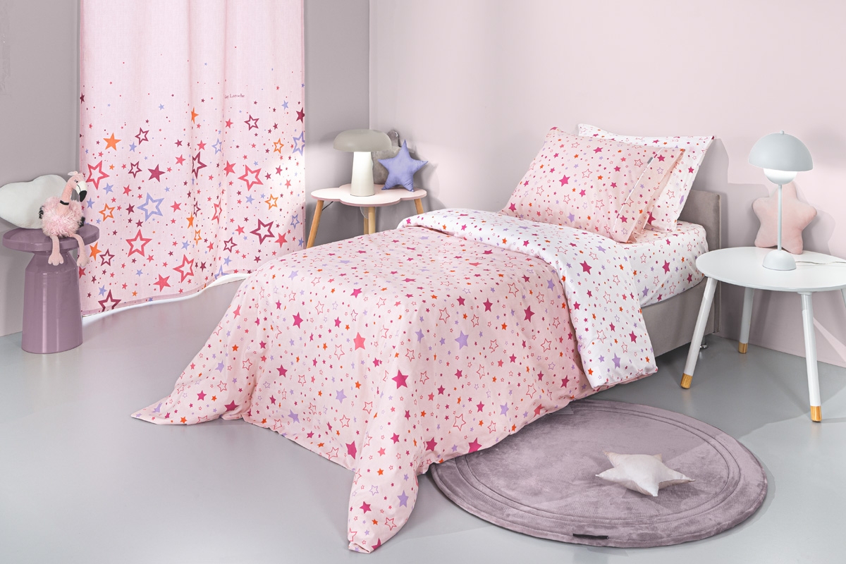 Σετ 3τμχ Παιδικά Σεντόνια Starland Pink