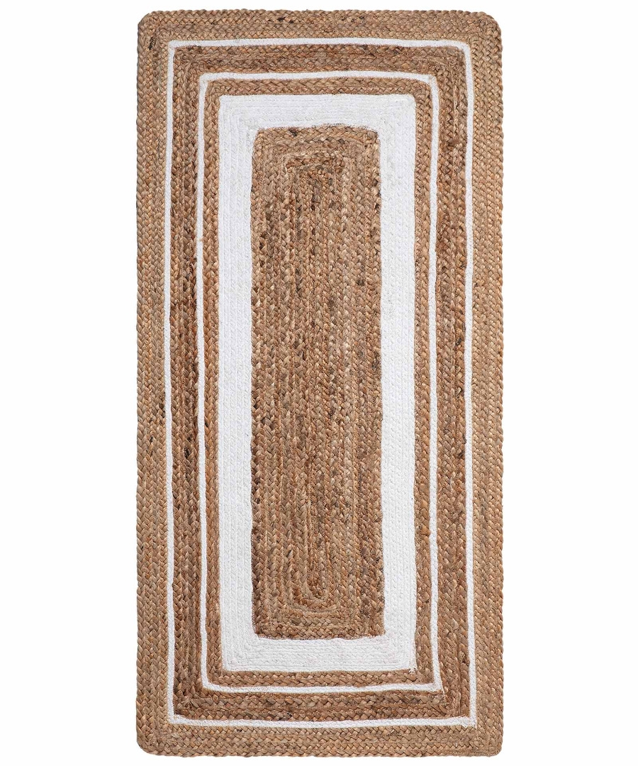 Χαλί γιούτα 1781 (120cm x 180cm) natural/white