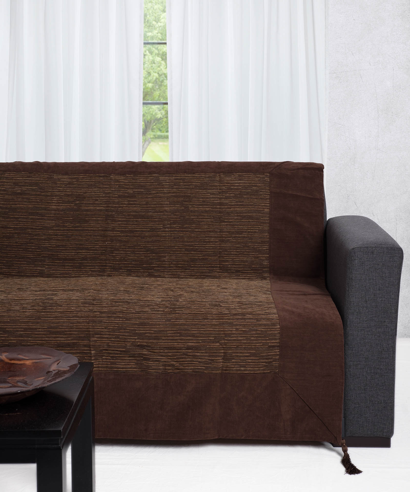 ΡΙΧΤΑΡΙΑ 083 (180cm x 180cm / 180cm  x 250cm / 180cm x 300cm) καφέ