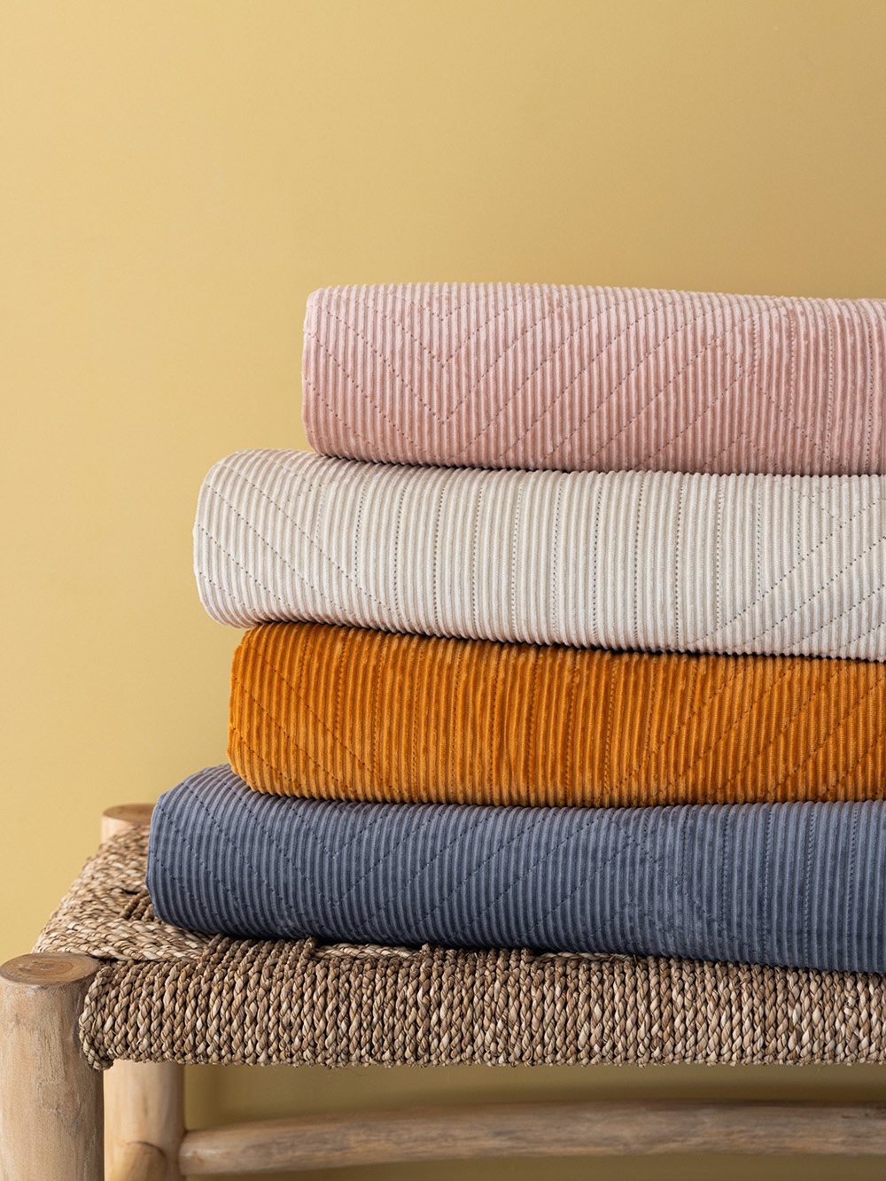 Κουβερλί Υπέρδιπλο 220x240 cm DIZZA GREY - 100% Polyester Velvet