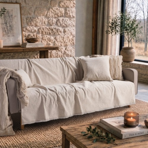 Ριχτάρι Dayton 01 Ivory - Διθέσιο 180x250cm