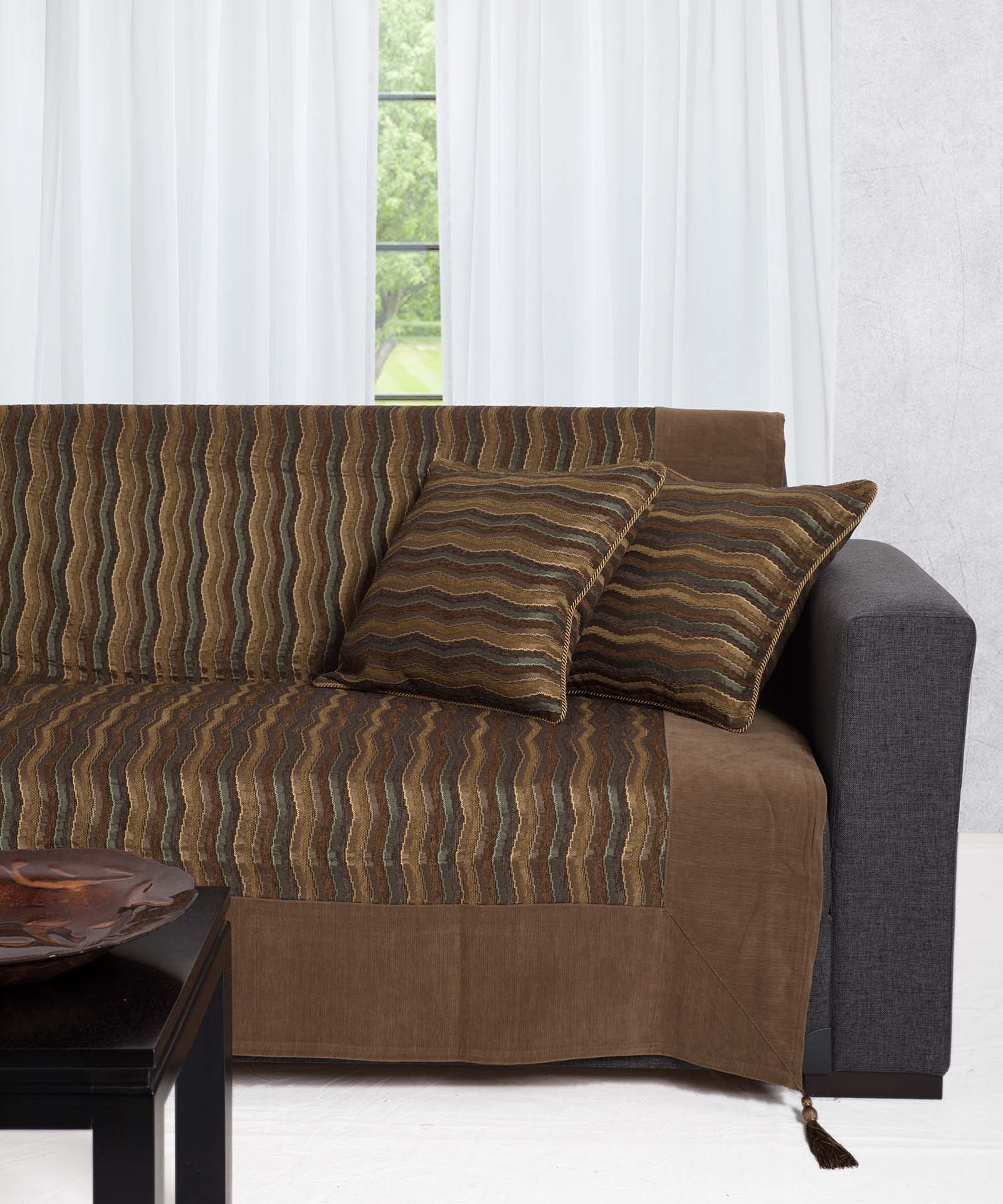 ΡΙΧΤΑΡΙΑ 602 κύμα (180cm x 180cm / 180cm x 250cm / 180cm x 300cm) λαδί