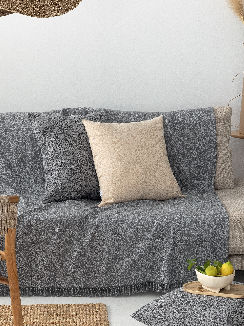 Διακοσμητικη Μαξιλαροθηκη 55x55 SENA BEIGE