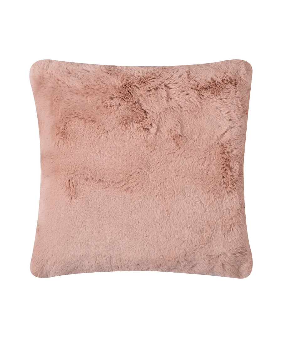 ΜΑΞΙΛΑΡΟΘΗΚΗ RABBIT FUR ΜΕ ΓΕΜΙΣΗ (45cm x 45cm) PINK