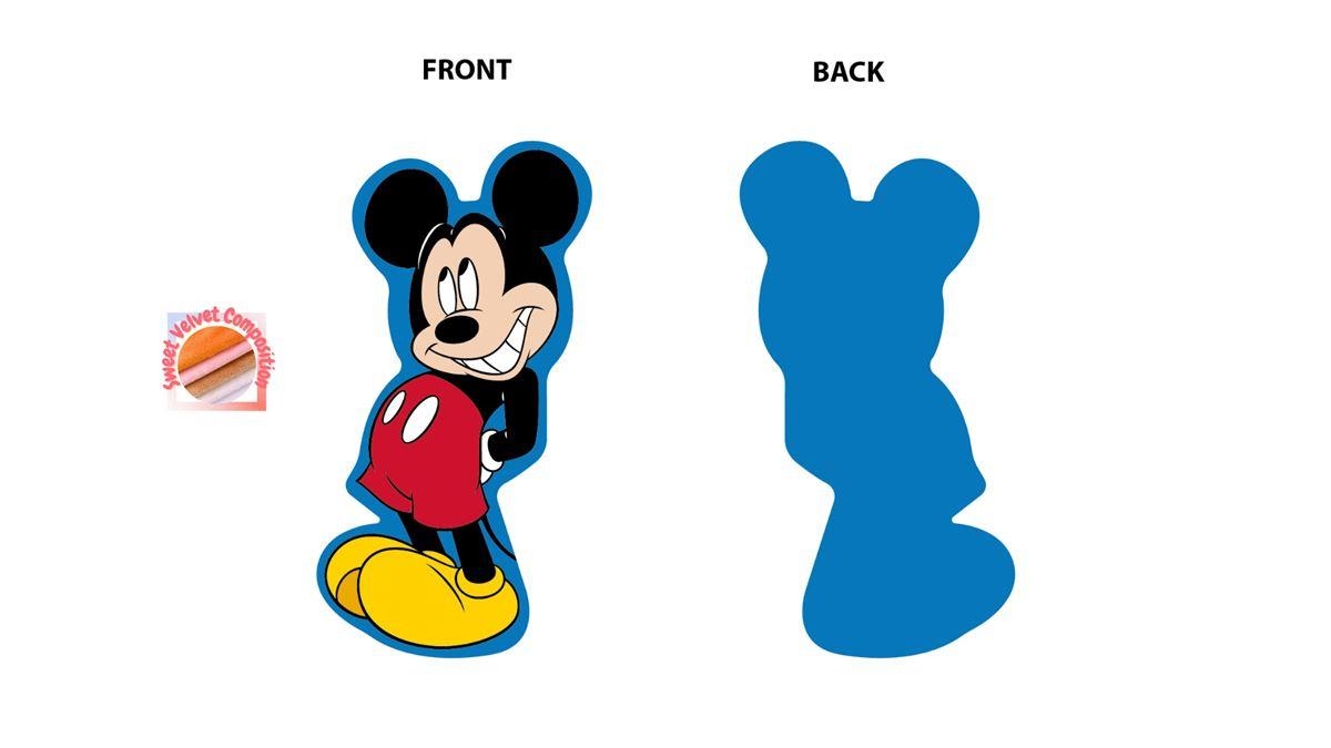 Mini Μαξιλάρι 3D Disney Home Mickey 412 15 cm Blue 100% Velboa