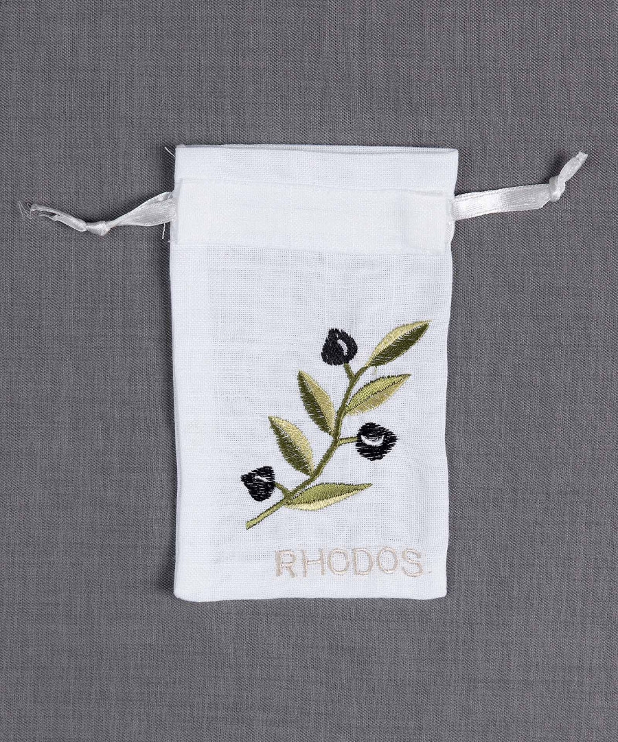Σαπουνοθήκη (10τμχ) ΡΟΔΟΣ (9cm x 14cm) λευκό με χρώμα
