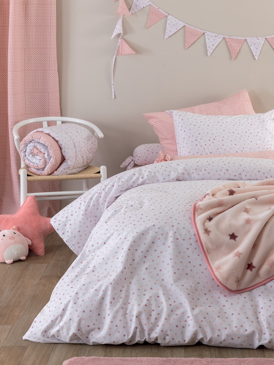 Παπλωματοθήκη Μονή Bon Bon 170x250 BB100-BB101 ROSE