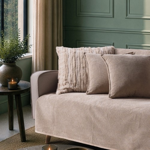 Μαξιλαροθήκη Αδιάβροχη Pearl 02 Beige - 45x45cm
