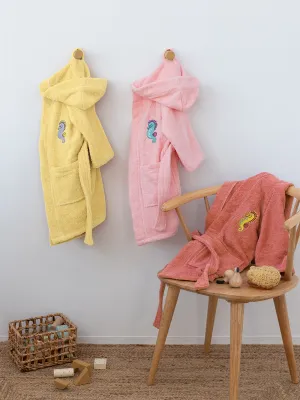 Μπουρνούζι με Κουκούλα Kids Bath TAMI PEACH 4-6