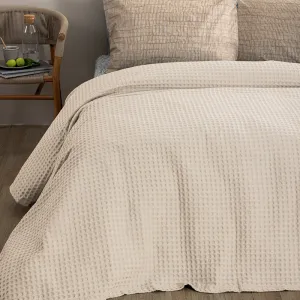Κουβέρτα Πικέ 250x240 MARCIE ECRU
