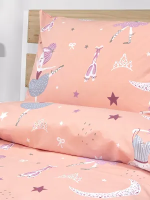 LINO Παιδικά Σετ Σεντόνια (170x260) Dreamy Dancers Κοραλί