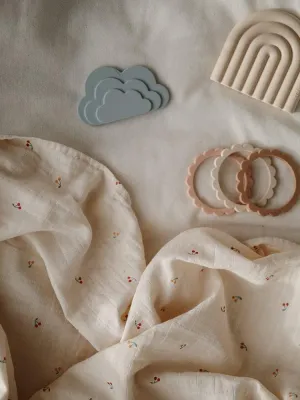 Σετ 3 Βραχιόλια Οδοντοφυΐας - Clay/Dried Thyme/Sunshine - Mushie