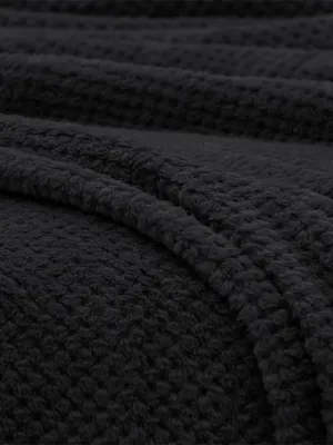 LINO Κουβέρτα Υπέρδιπλη (220x240) Fleece Napnest Μαύρο