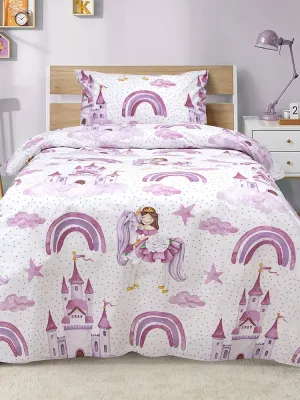 LINO Παιδικά Σετ Σεντόνια (170x260) Dreamy Castleland Λευκό