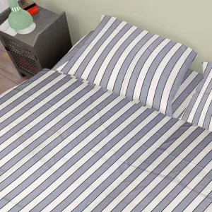 ΣΕΝΤΟΝΙΑ ΒΑΜΒΑΚΟΣΑΤΕΝ ΣΕΤ 3 τεμ. Navy 158 160X240 Cotton 100%