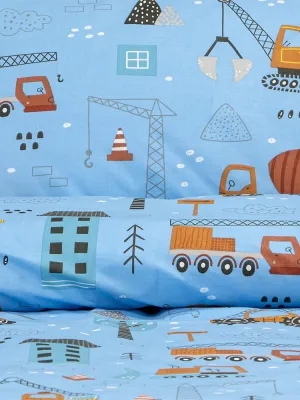 LINO Σετ Παιδική Παπλωματοθήκη (160x240) Playground Town Πετρόλ