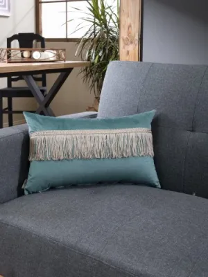 Μαξιλαροθήκη Velvet 15 Με Κρόσι - 30x50cm με γέμιση