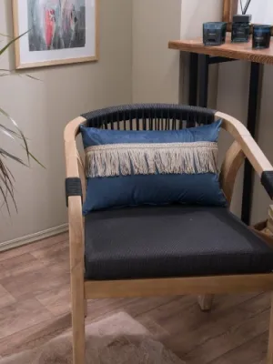 Μαξιλαροθήκη Velvet 04 Με Κρόσι - 45x45cm με γέμιση